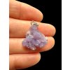 Silver grape chalcedony pendant