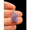 Silver grape chalcedony pendant