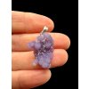 Silver grape chalcedony pendant