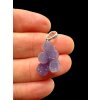 Silver grape chalcedony pendant