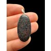 Silver pendant from Australian opal