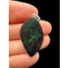 Silver pendant from Australian opal