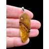 Silver pendant from Australian boulder opal