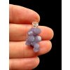 Silver grape chalcedony pendant