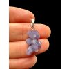 Silver grape chalcedony pendant