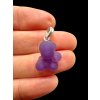Silver grape chalcedony pendant