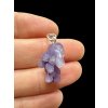 Silver grape chalcedony pendant