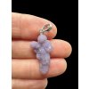 Silver grape chalcedony pendant