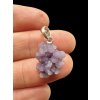Silver grape chalcedony pendant