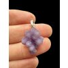 Silver grape chalcedony pendant