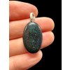 Silver pendant from Australian opal