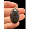 Silver pendant from Australian opal