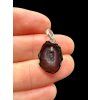Silver pendant from Tabasco Agate Geode