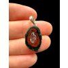 Silver pendant from Tabasco Agate Geode