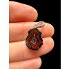 Silver pendant from Tabasco Agate Geode
