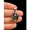 Yin and Yang pendant made from the Aletai and Sericho meteorites