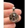 Yin and Yang pendant made from the Aletai and Sericho meteorites