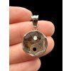 Yin and Yang pendant made from the Aletai and Sericho meteorites