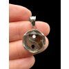 Yin and Yang pendant made from the Aletai and Sericho meteorites