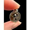 Yin and Yang pendant made from the Aletai and Sericho meteorites