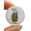 Silver moldavite pendant in a box – random piece