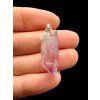 Silver pendant made of amethyst