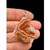 Silver pendant from agate