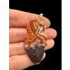 Silver pendant from agate