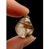 Silver pendant made of crystal with rutile – Brazil