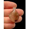 Silver pendant made of crystal with rutile – Brazil
