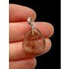 Silver pendant made of crystal with rutile – Brazil