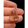 Silver pendant made of crystal with rutile – Brazil