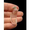 Silver pendant made of crystal with rutile – Brazil