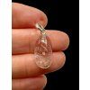 Silver pendant made of crystal with rutile – Brazil