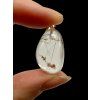 Silver pendant made of crystal with rutile – Brazil