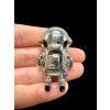Astronaut pendant made from meteorites Aletai and Sericho