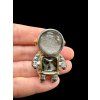 Astronaut pendant made from meteorites Aletai and Sericho
