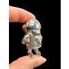 Astronaut pendant made from meteorites Aletai and Sericho