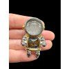 Astronaut pendant made from meteorites Aletai and Sericho
