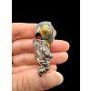 Astronaut pendant made from meteorites Aletai and Sericho