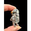 Astronaut pendant made from meteorites Aletai and Sericho