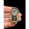 Astronaut pendant made from meteorites Aletai and Sericho