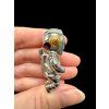 Astronaut pendant made from meteorites Aletai and Sericho
