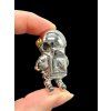 Astronaut pendant made from meteorites Aletai and Sericho