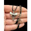 Shark Tooth-Shaped Pendant with Cord