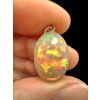 Silberanhänger mit facettiertem Edelopal