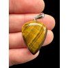 Silver tiger's eye pendant