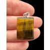 Silver tiger's eye pendant