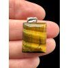 Silver tiger's eye pendant
