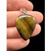 Silver tiger's eye pendant